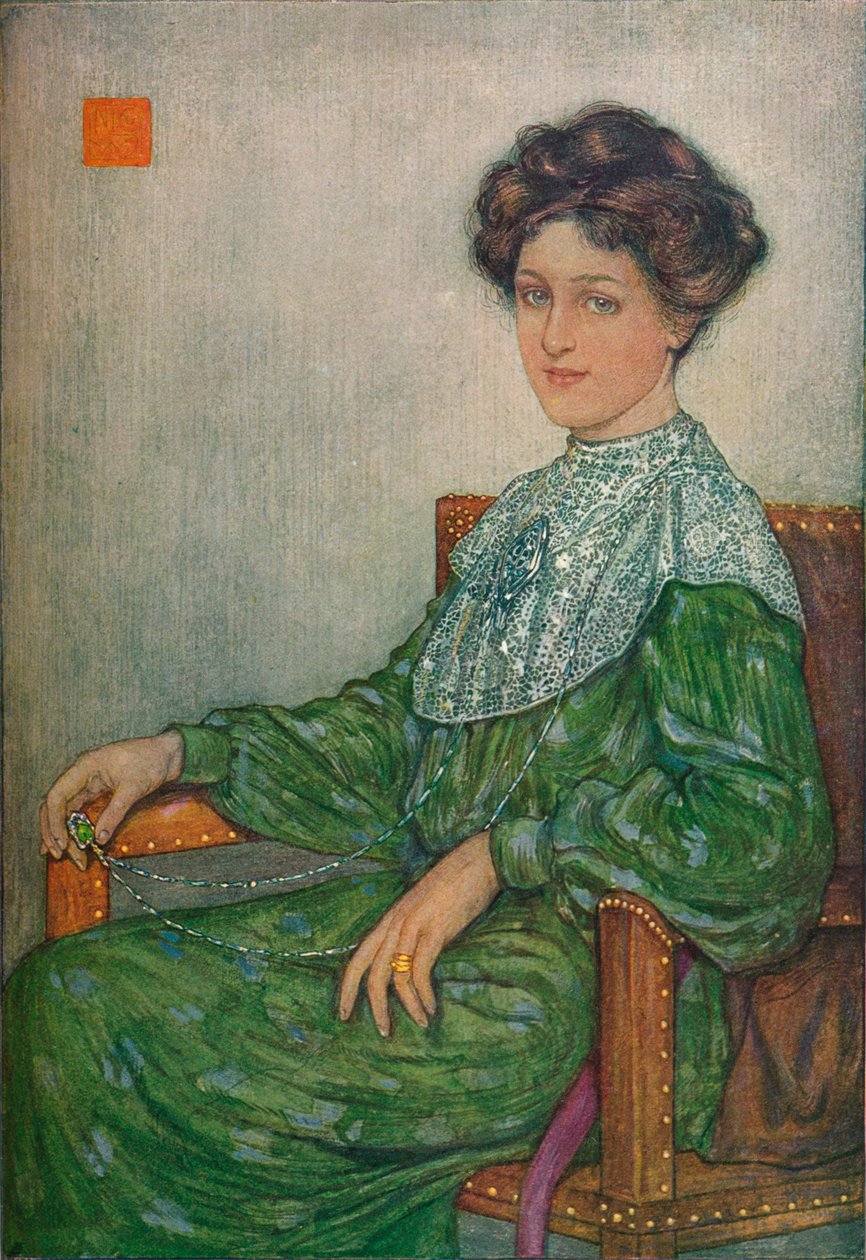 Rouva J. Maltwoodin muotokuva, c1892-1906, 1906-7 tekijältä Nicolaas Wilhelm Jungmann