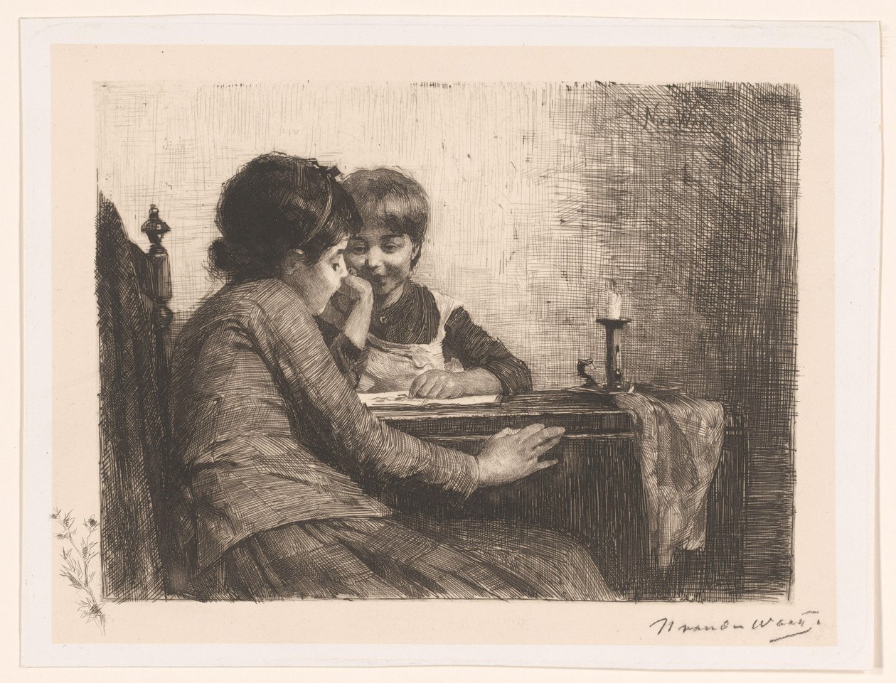 taiteen arvostusta tekijältä Nicolaas van der Waay (signed by artist)