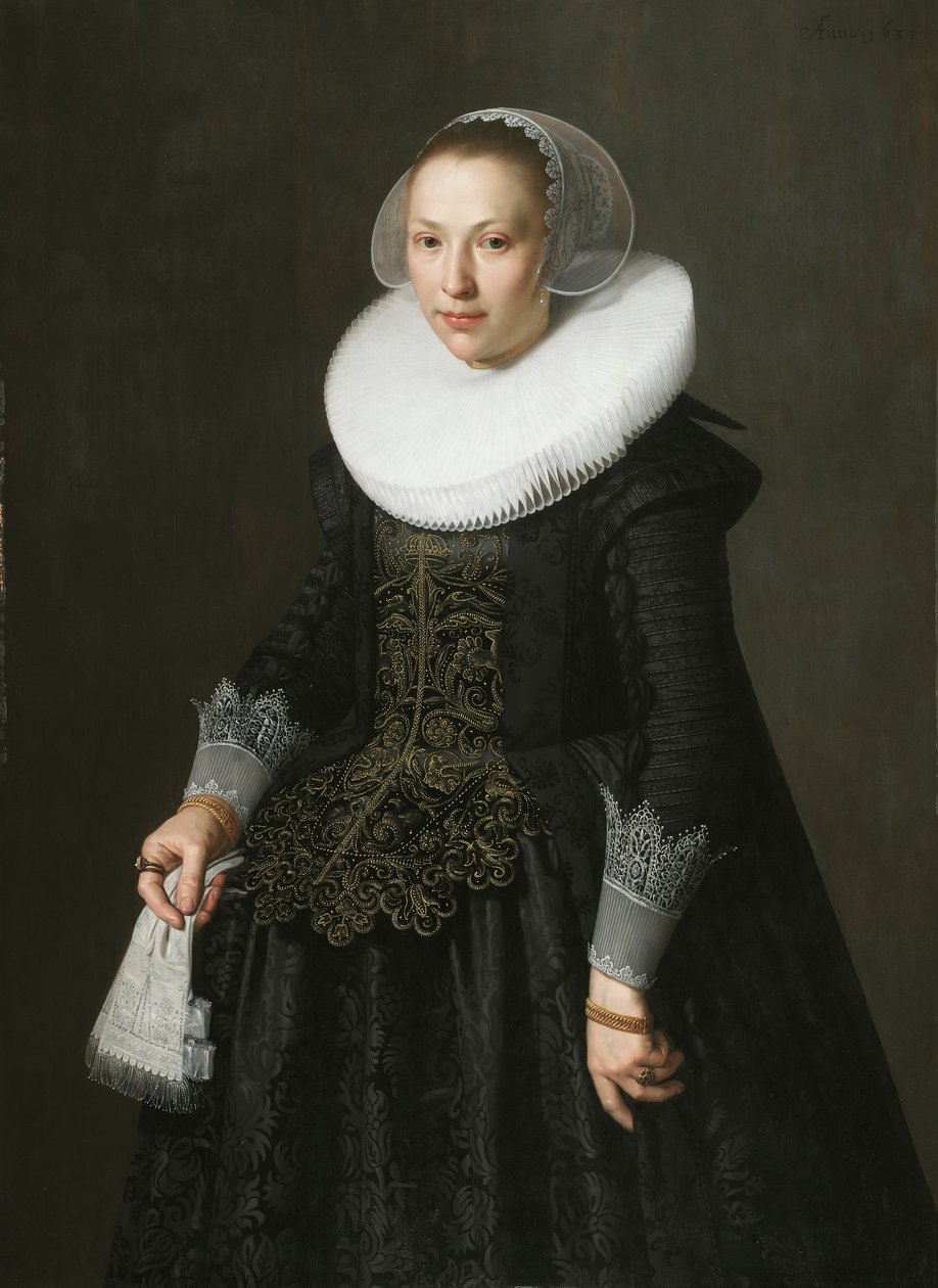 Naisen muotokuva, n. 1630 (öljy tammilevylle) tekijältä Nicolaes 1590 1653 Eliasz