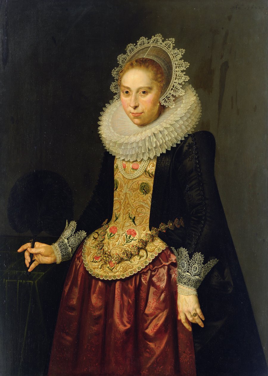 Nuoren naisen muotokuva, 1622 (öljy tammipaneelille) tekijältä Nicolaes Eliasz