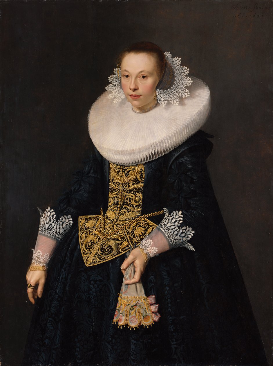 Nuoren naisen muotokuva, 1632 tekijältä Nicolaes Eliasz