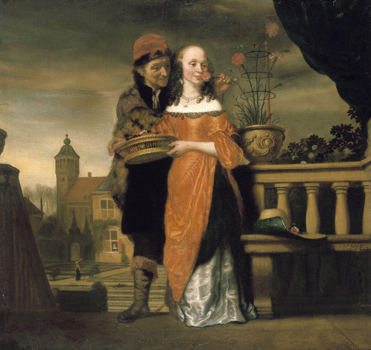 Hajuaistin allegoria, 1600-luku tekijältä Nicolaes Maes