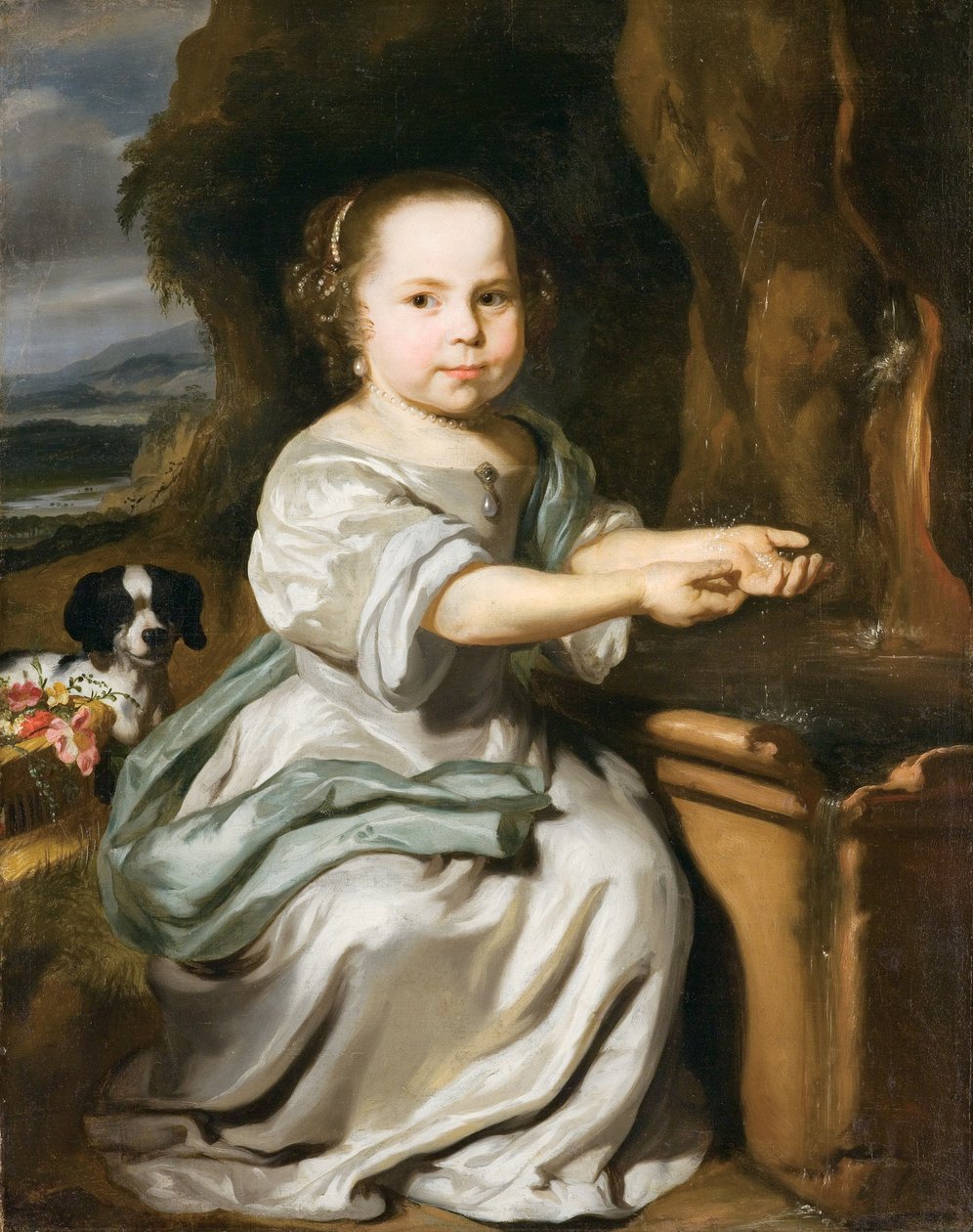 Tytön muotokuva, n. 1664 tekijältä Nicolaes Maes