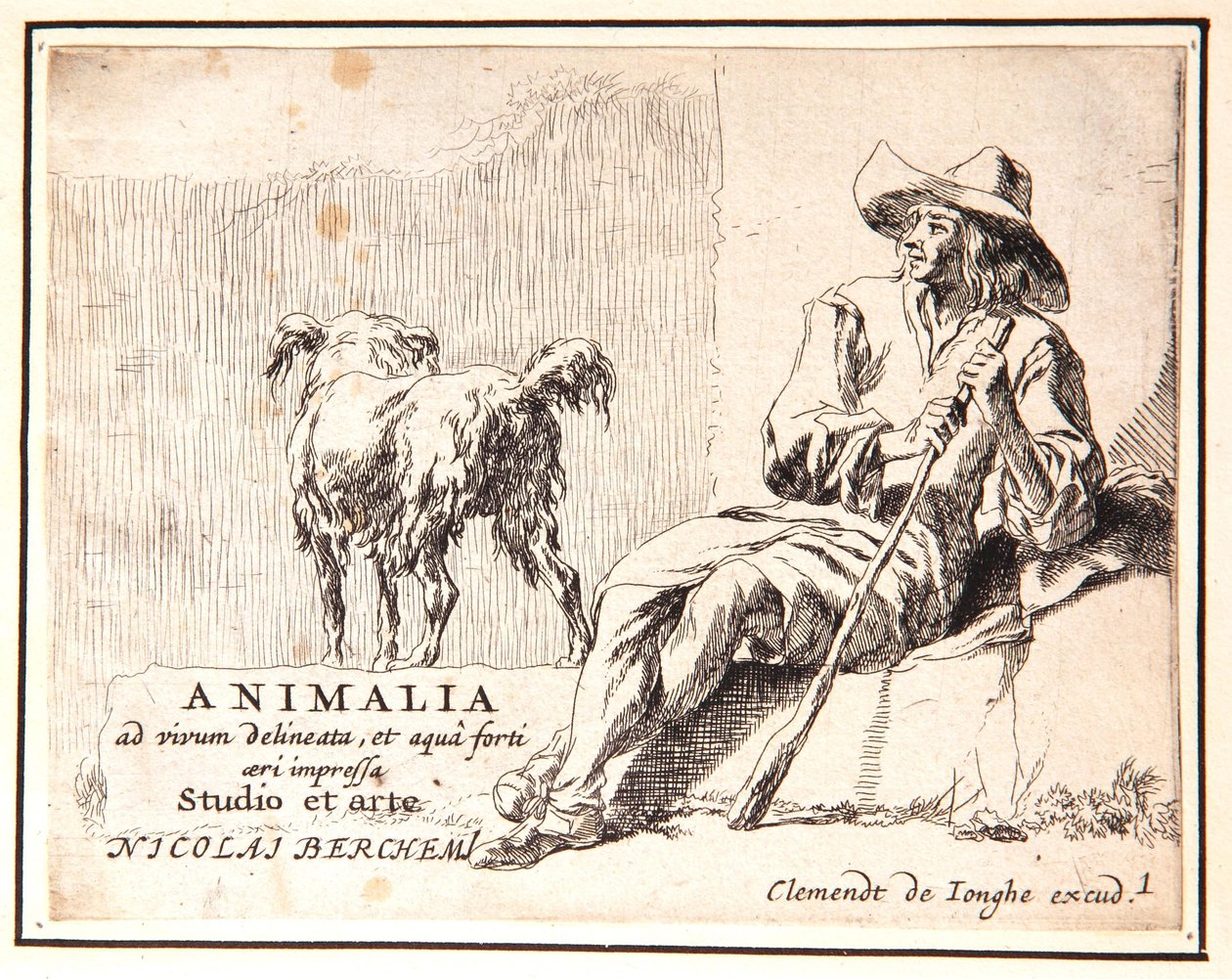 Paimen ja Koira tekijältä Nicolaes Pietersz. Berchem