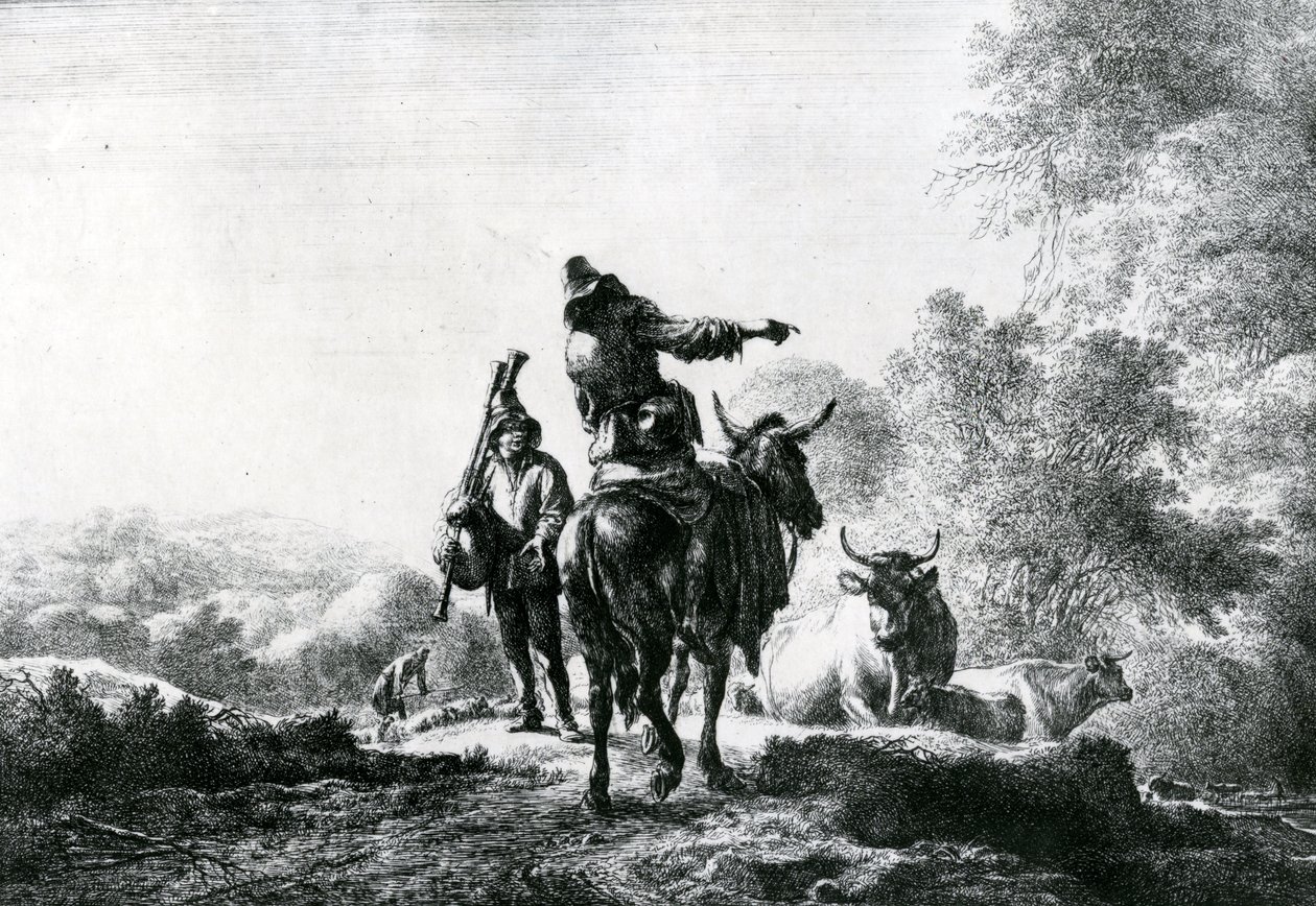 Laukku Piper tekijältä Nicolaes Pietersz. Berchem