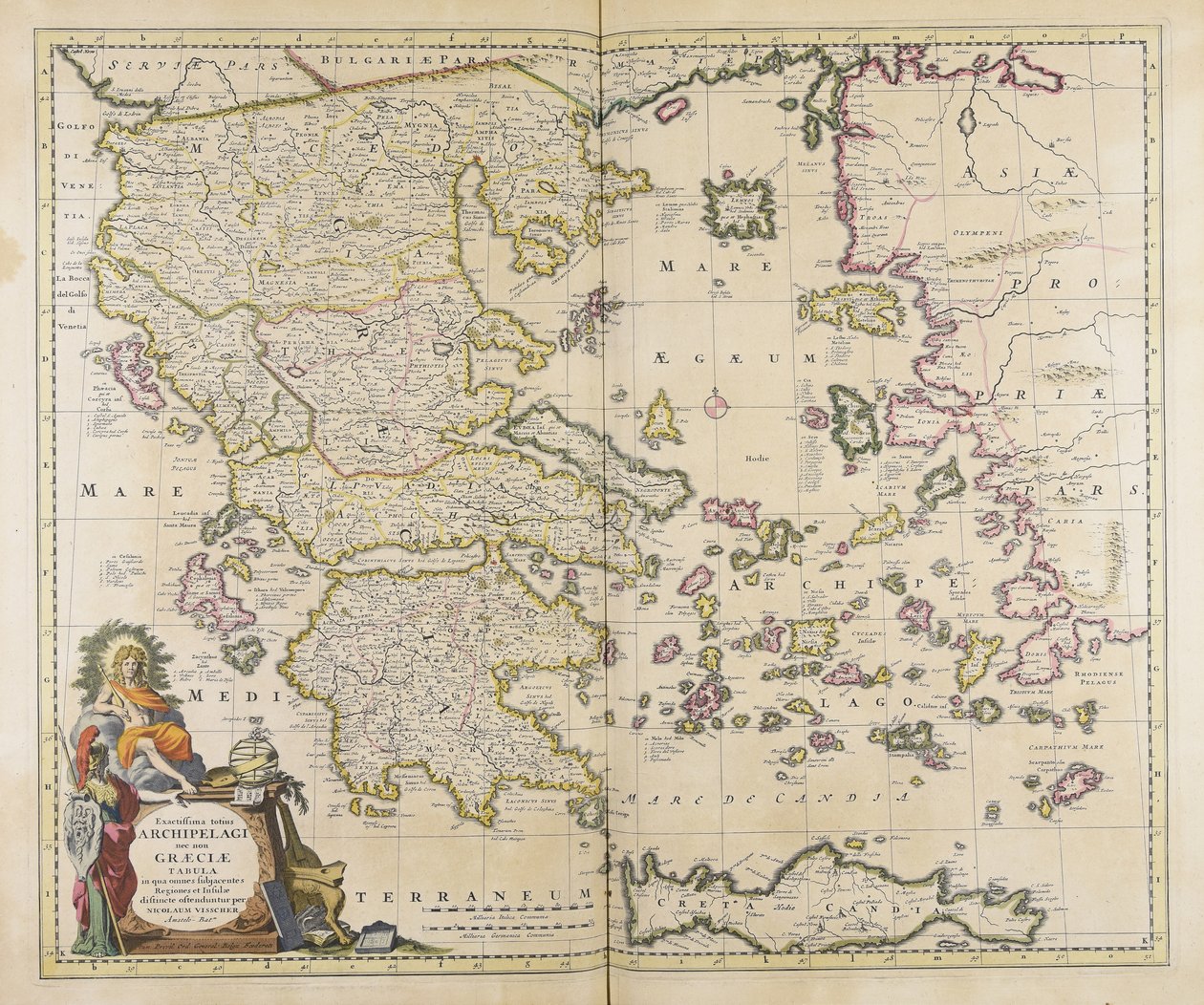 Exactissima totius saaristo, muualle luokittelematon kuin Graeciae tabula, qua omnes subjacentes tekijältä Nicolaes Visscher