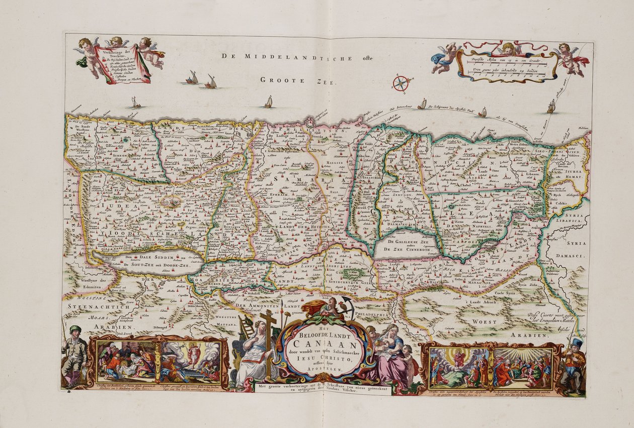 Het Beloofde Land Canaan tekijältä Nicolaes Visscher