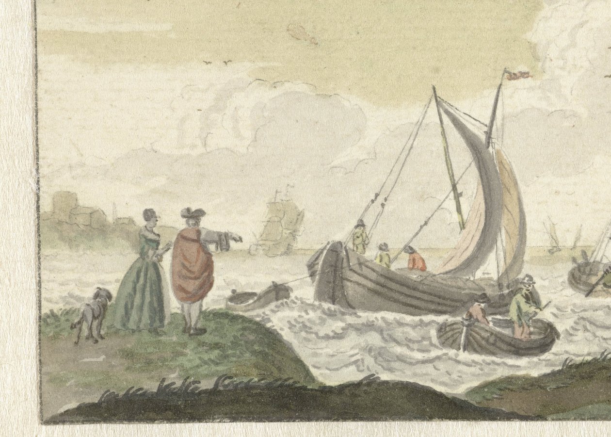 Laivat tuulisella joella tekijältä Nicolaes Aartman