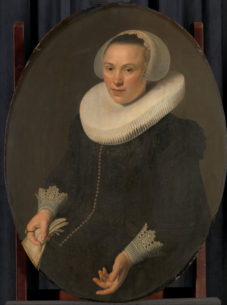 Retrat de Maria Joachimsdr Swartenhont (1598-1631) finlandesa tekijältä Nicolaes Eliasz Pickenoy