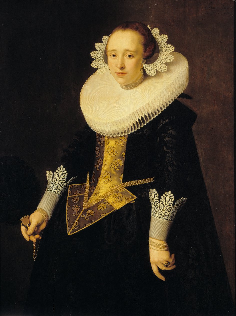 Muotokuva 22-vuotiaasta naisesta, 1628. tekijältä Nicolaes Eliasz. Pickenoy