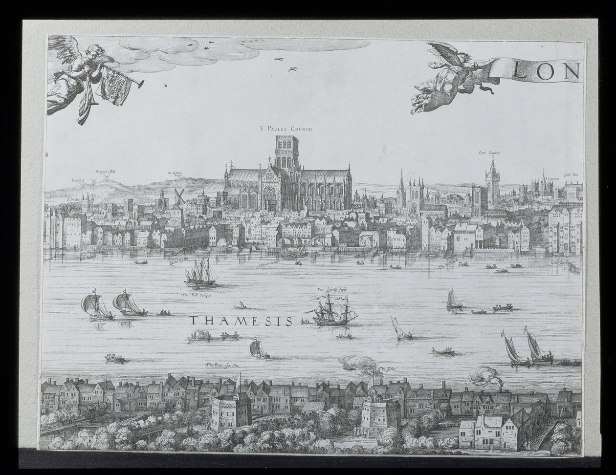 Panorama of London and Thames, osa kaksi näyttää St. Paul
