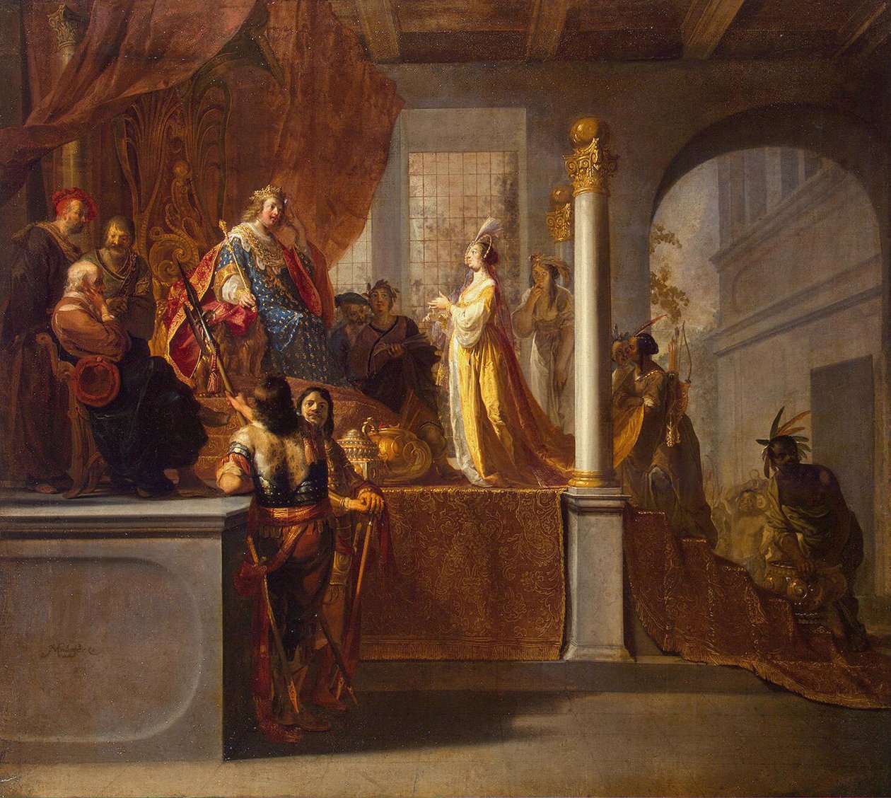 Saban kuningatar ennen Salomoa, 1640-luku tekijältä Nicolaes Knüpfer