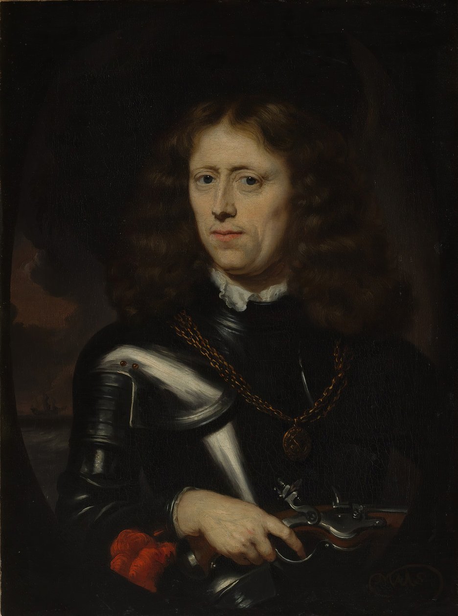 Amiraali Jacob Binkes syntyi noin 1640, kuoli 1677. tekijältä Nicolaes Maes