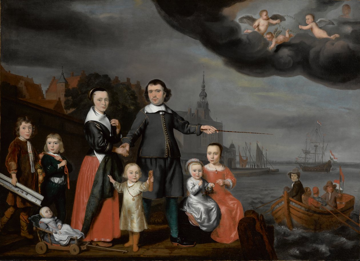 Kapteeni Job Jansse Cuijter ja hänen perheensä, 1659 tekijältä Nicolaes Maes