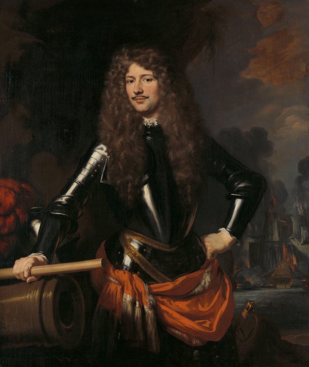 Cornelis Evertsen, Zeelandin luutnantti-amiraali Cornelis Evertsen (1642-1706). Zeelandin luutnantti amiraali tekijältä Nicolaes Maes