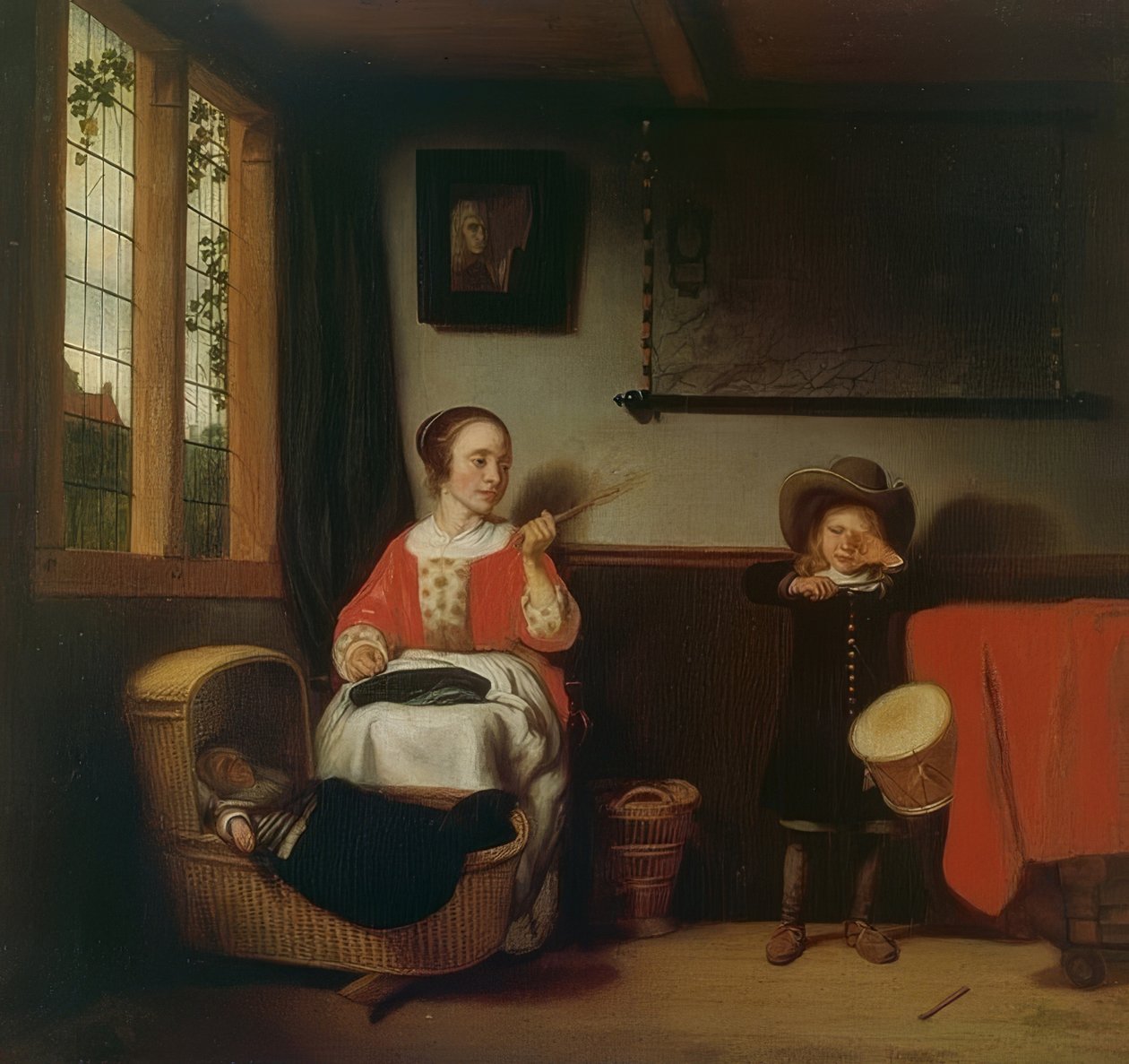 Tuhma rumpali tekijältä Nicolaes Maes