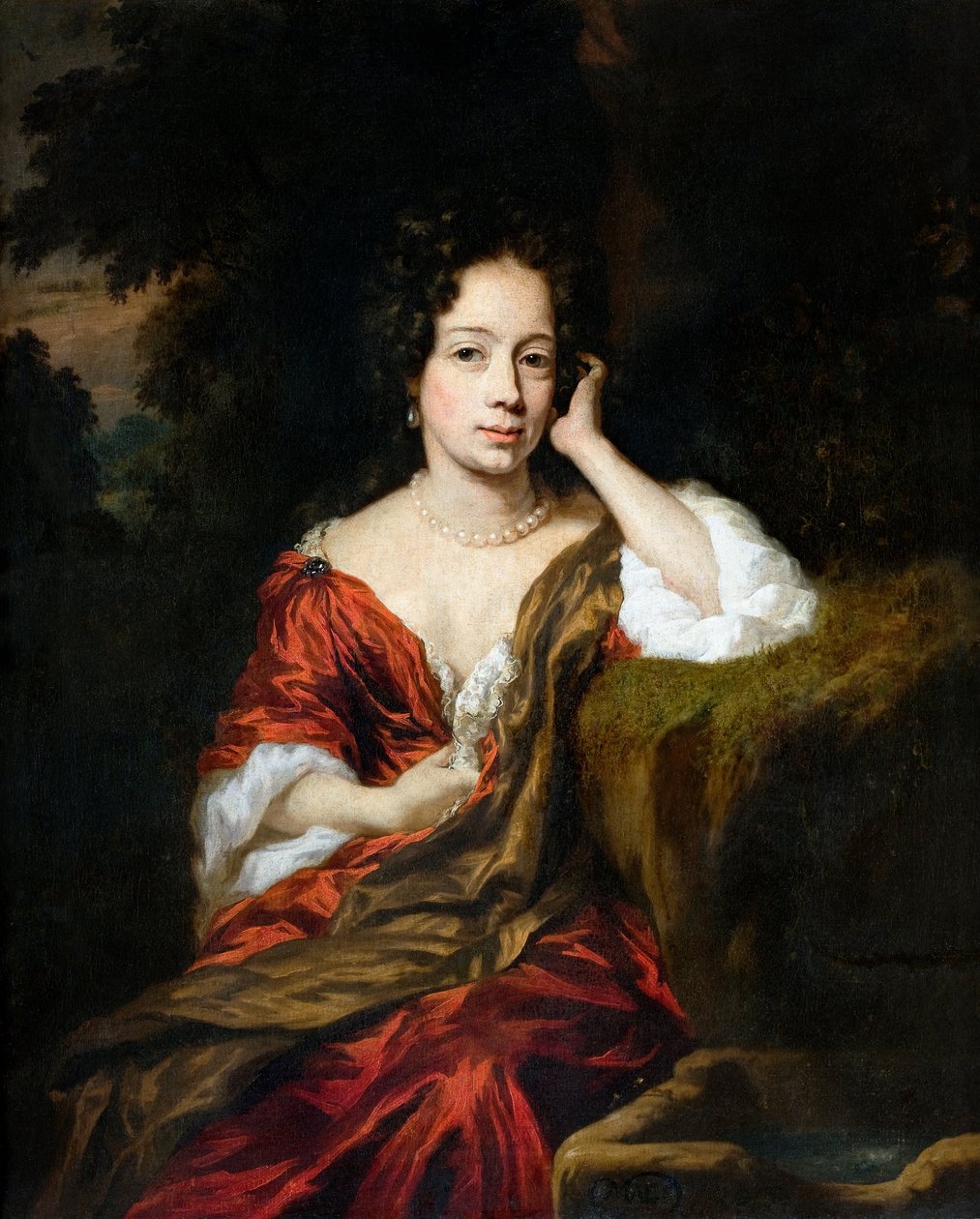 Naisen muotokuva, 1680 tekijältä Nicolaes Maes