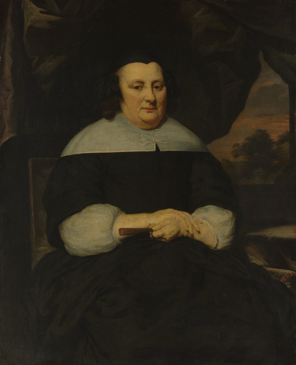 Naisen muotokuva, n. 1665-70. tekijältä Nicolaes Maes