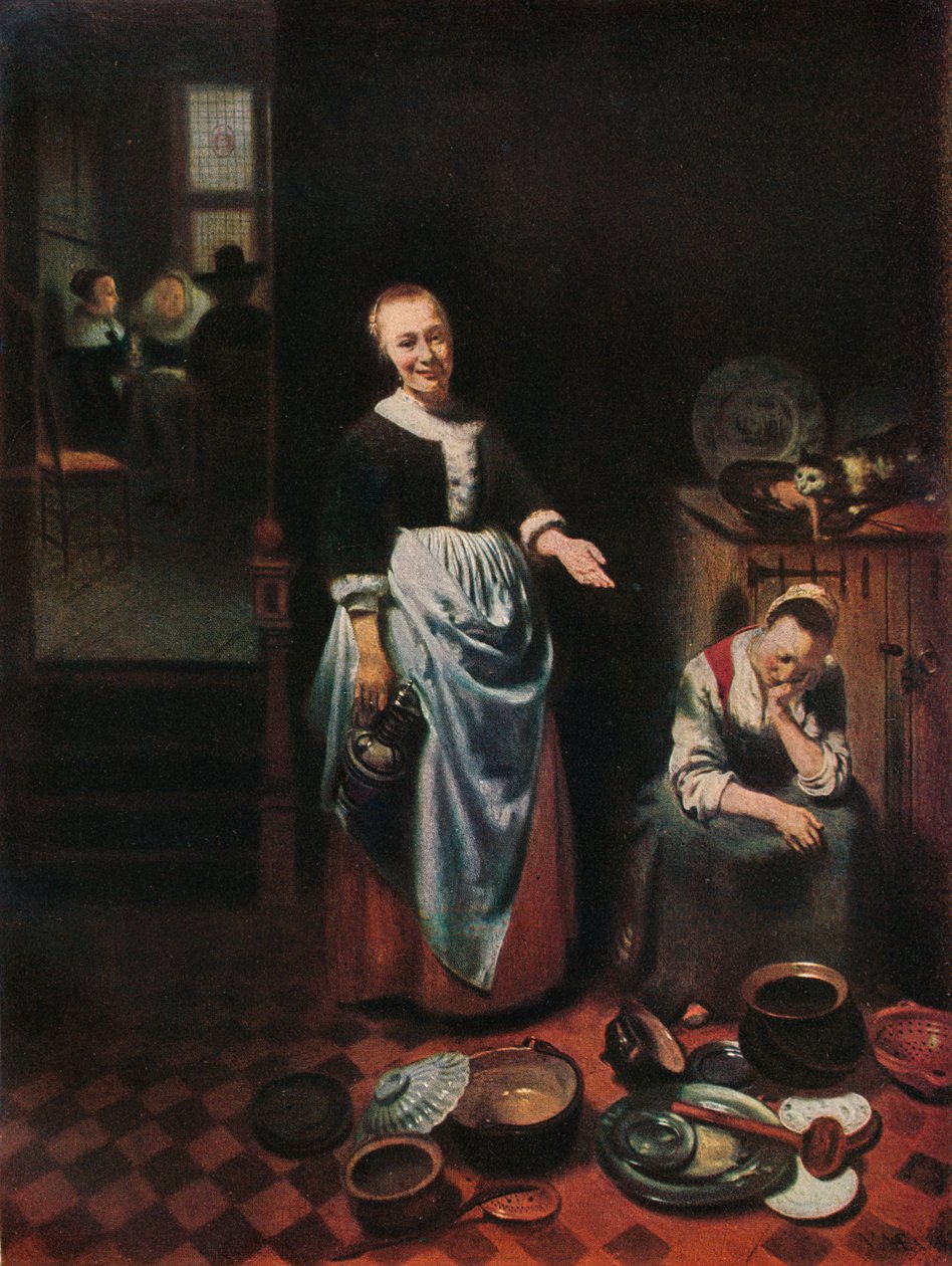 Käyttämätön palvelija, 1655 tekijältä Nicolaes Maes