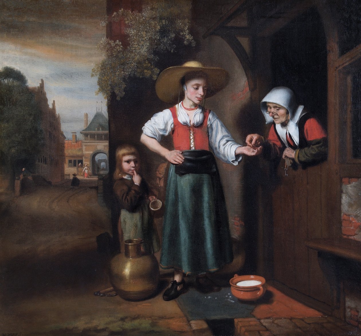 Maitonainen tekijältä Nicolaes Maes
