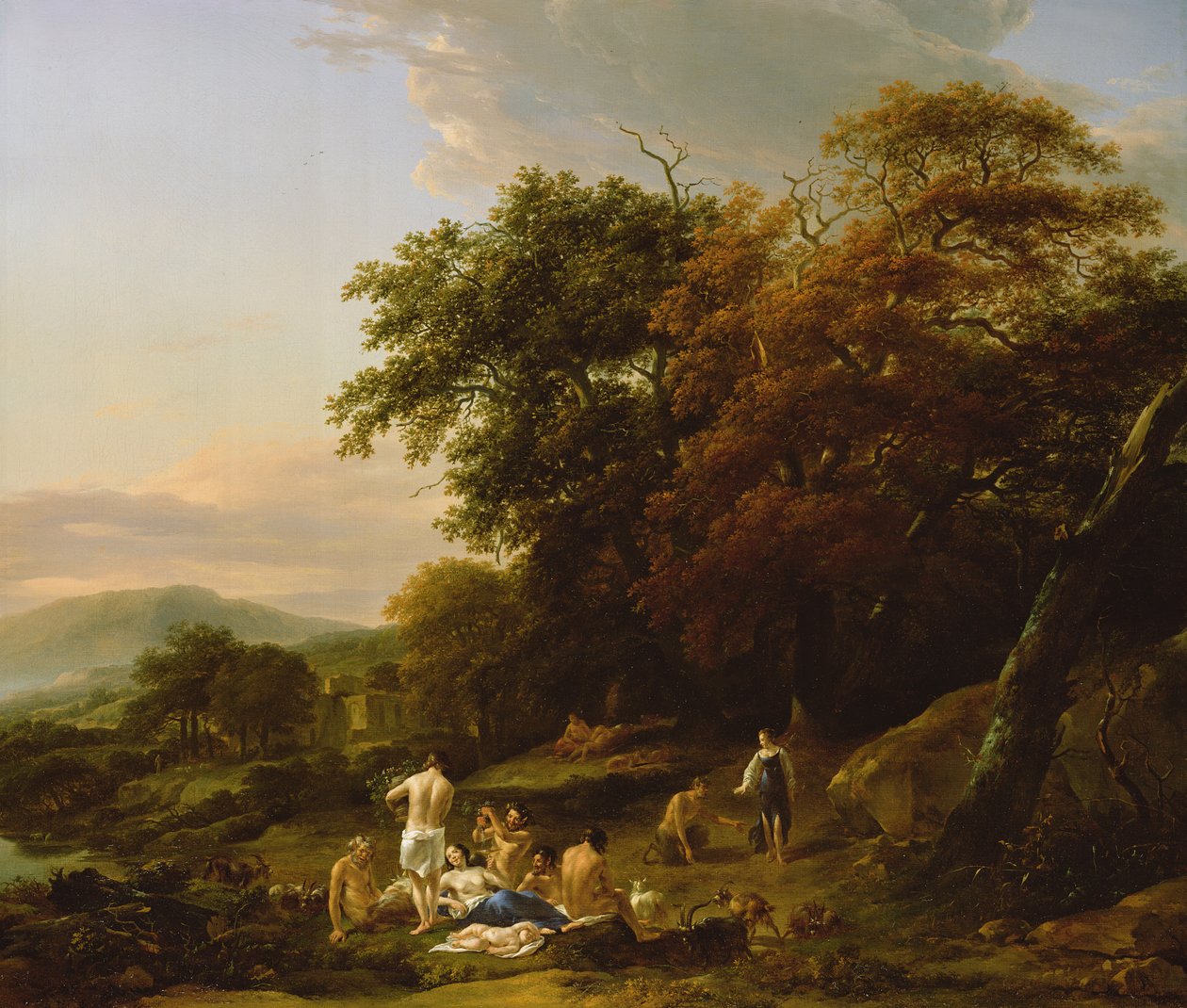 Diana metsästäjä yllättää bakkanaalin tekijältä Nicolaes Pietersz. Berchem