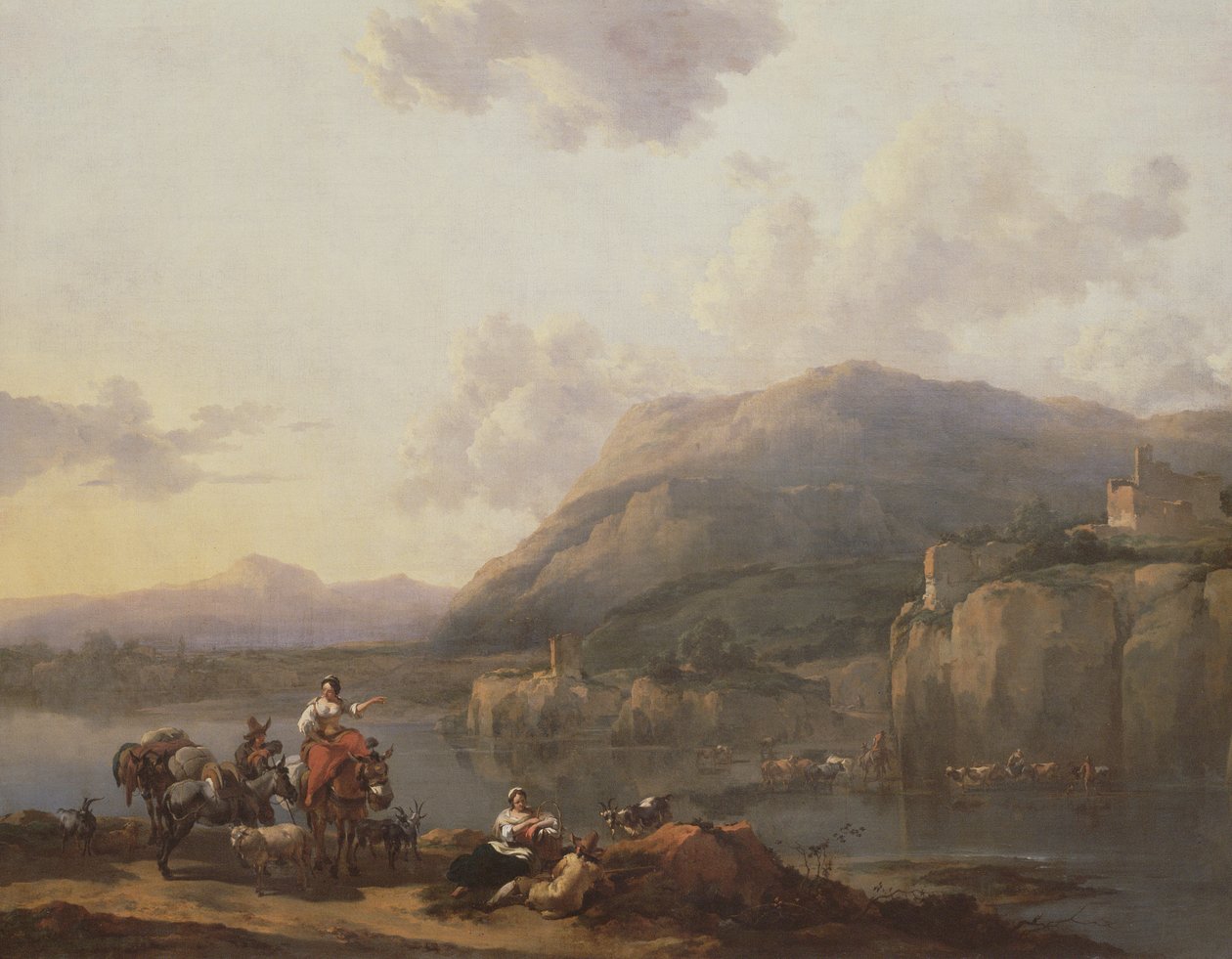 Mule-ajuri Fordilla tekijältä Nicolaes Pietersz. Berchem