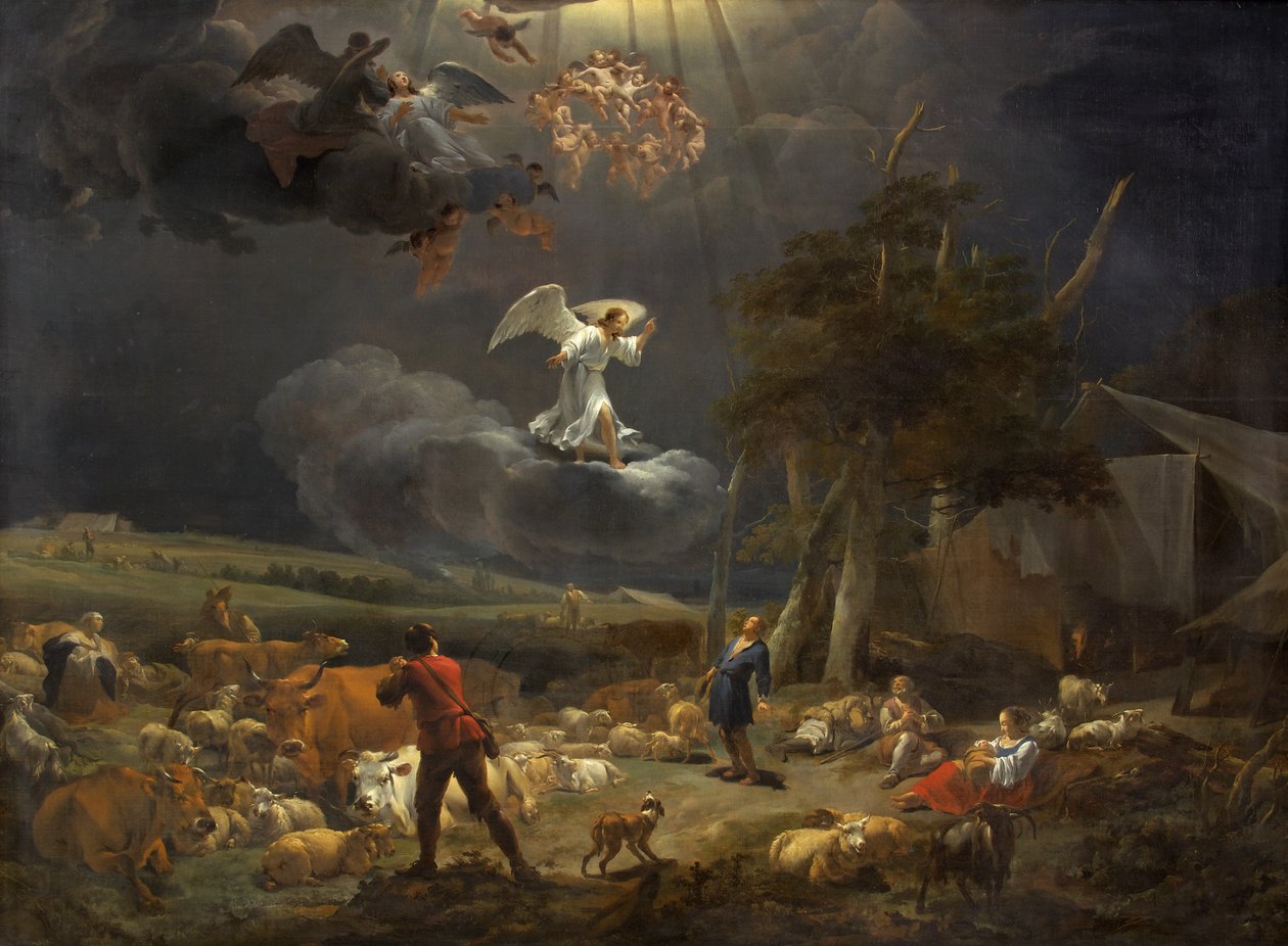 Ilmestyskirja paimenille tekijältä Nicolaes Pietersz. Berchem