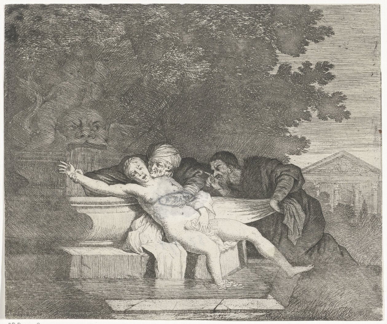 Susanna ja vanhimmat tekijältä Nicolaes Van Helt Stockade