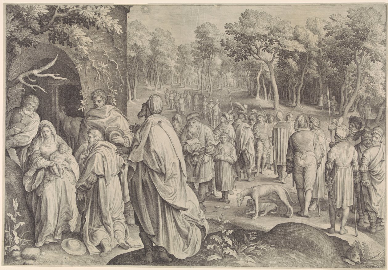 Kuninkaiden palvonta tekijältä Nicolaes de Bruyn