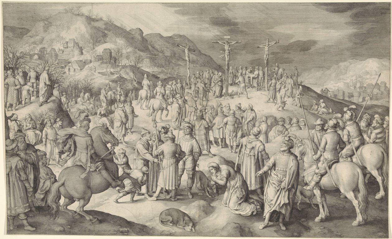 Kristus ristillä tekijältä Nicolaes de Bruyn