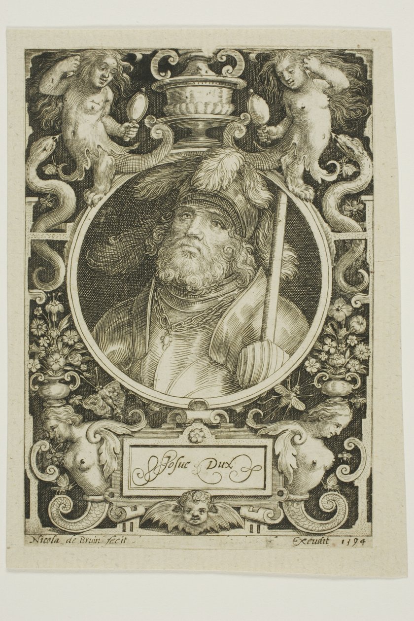 Joosua, neljäs osa teoksesta The Nine Worthies (Yhdeksän arvokasta). tekijältä Nicolaes de Bruyn