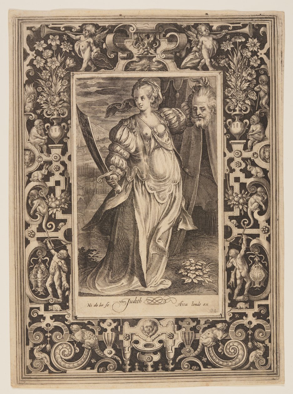Judith, levy kuusi teoksesta The Nine Worthies (Yhdeksän arvokasta) tekijältä Nicolaes de Bruyn