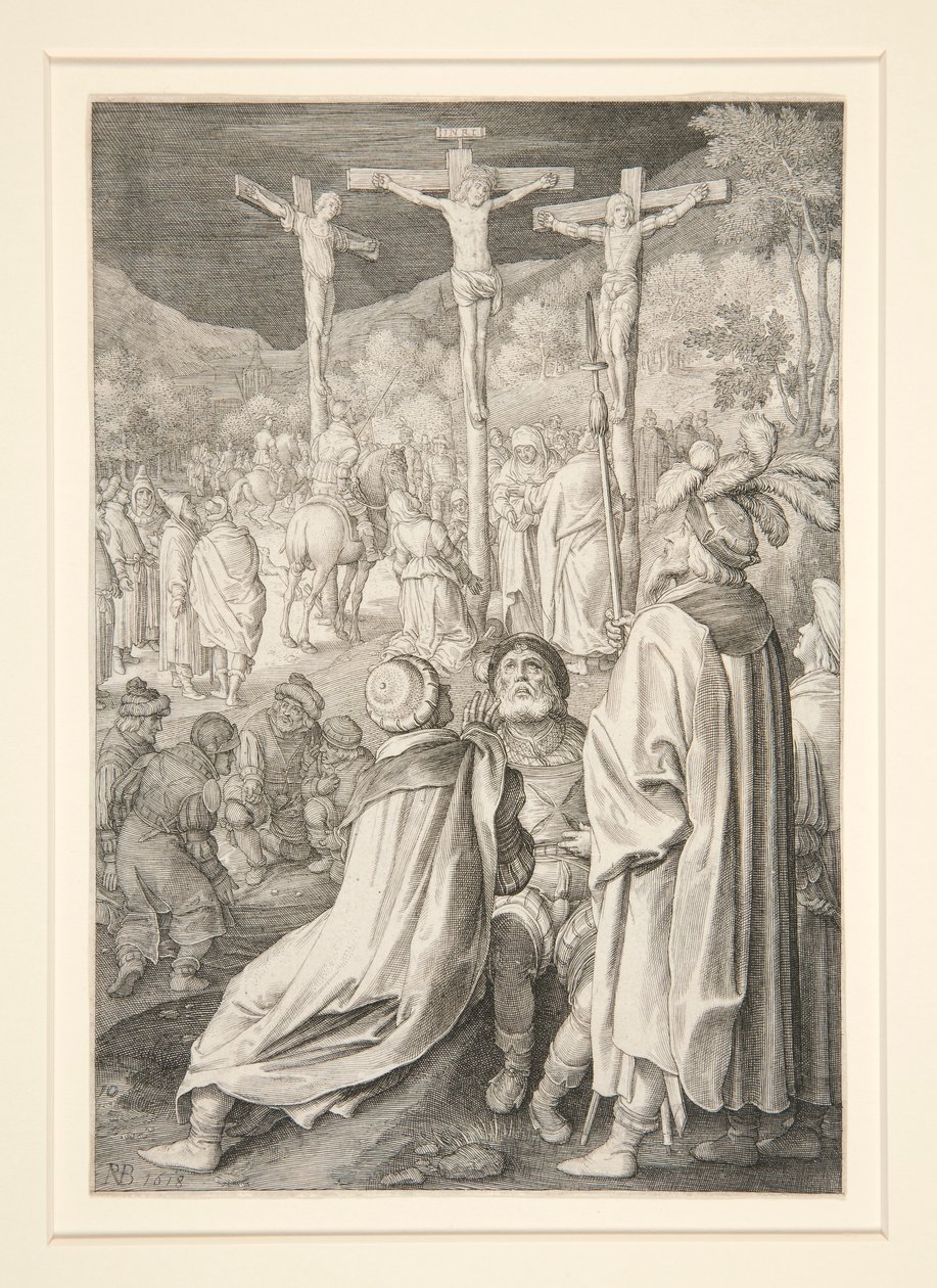 Ristiinnaulitseminen (Passion-sarja) tekijältä Nicolaes de Bruyn