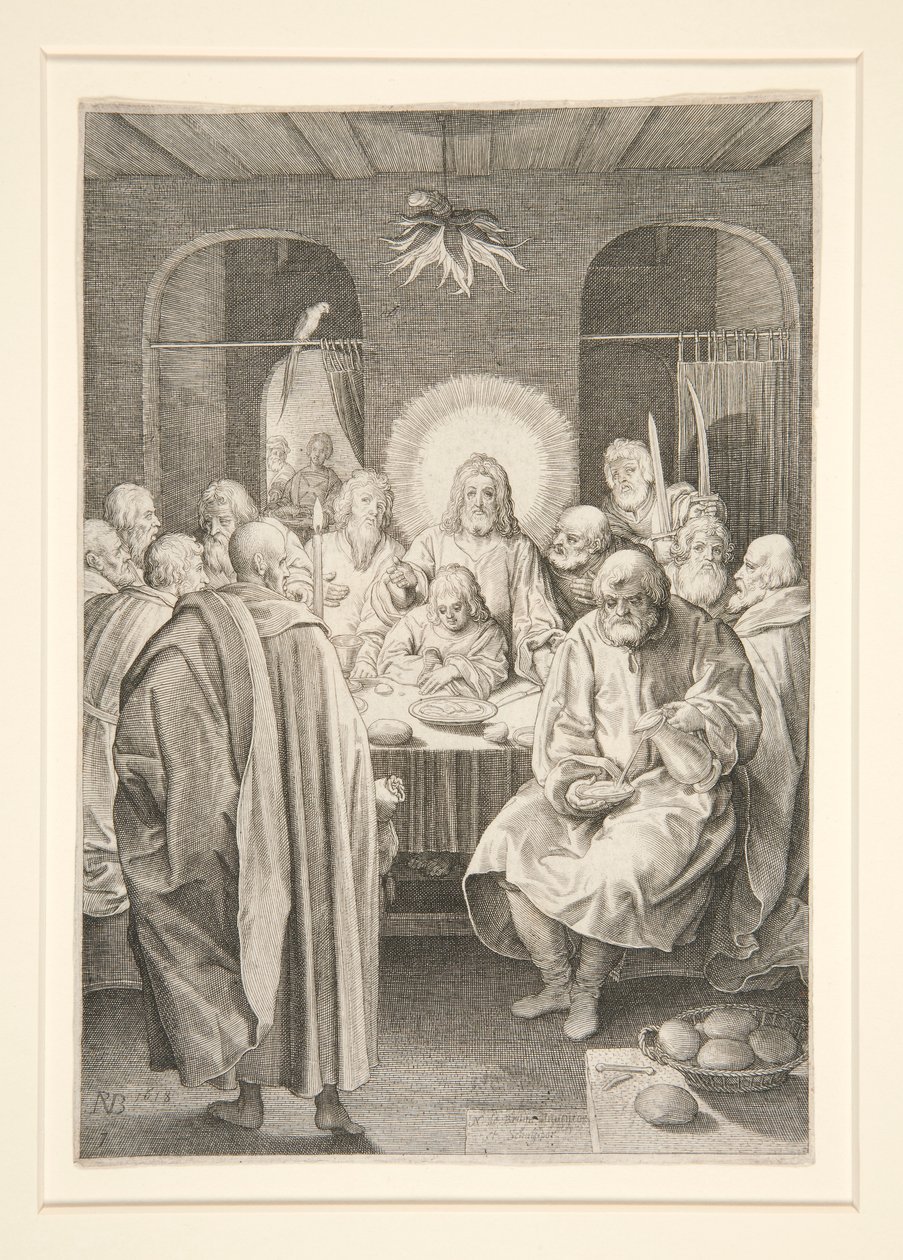 Viimeinen ehtoollinen (Passion-sarja) tekijältä Nicolaes de Bruyn