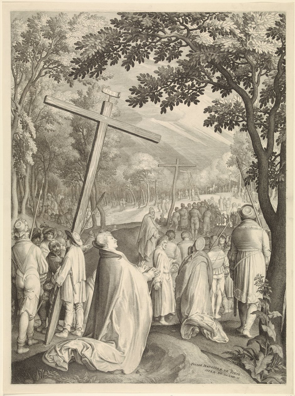 Veronican hikiliina Passion of Christ (sarjan nimi) tekijältä Nicolaes de Bruyn