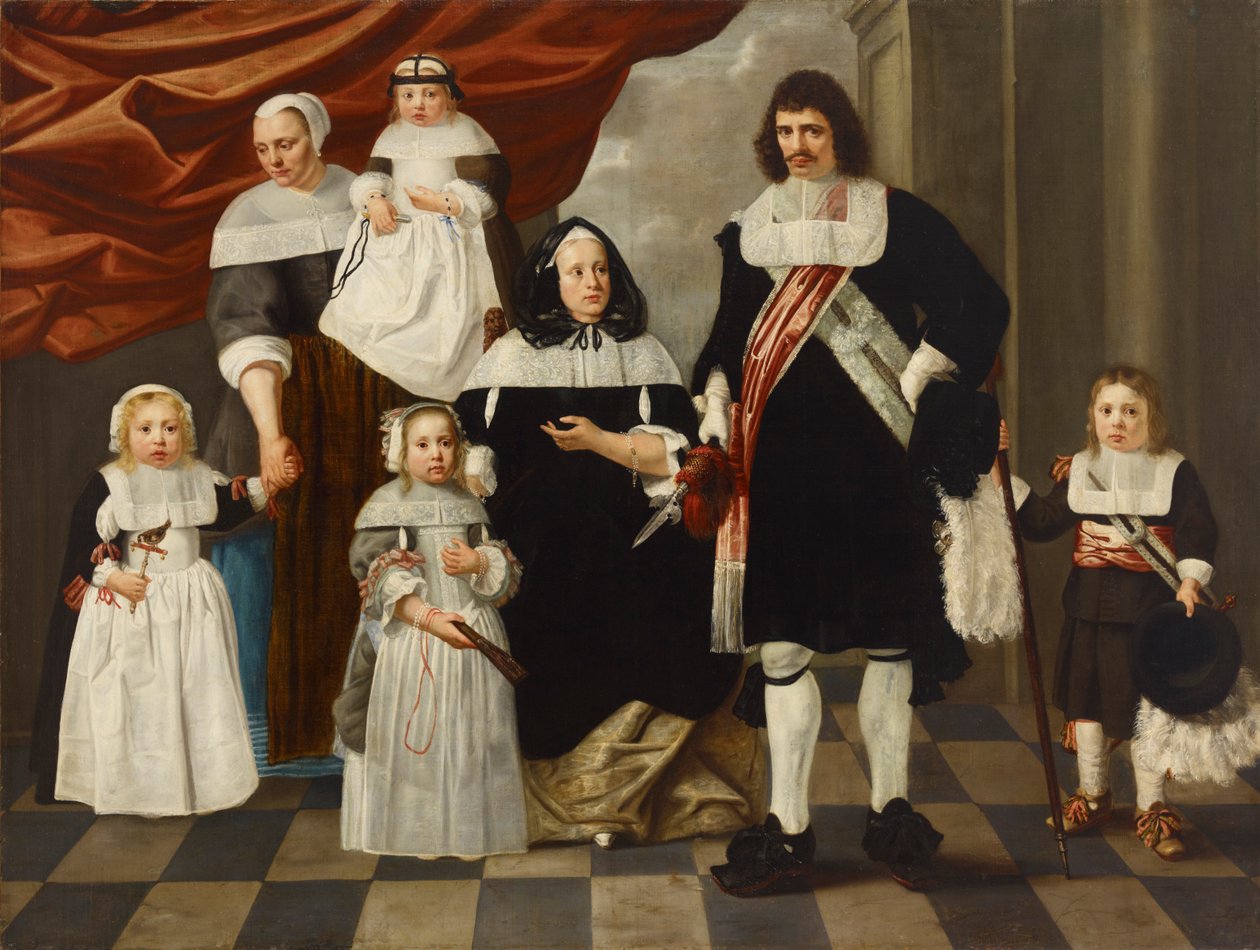 Perheen muotokuva. tekijältä Nicolaes de Helt Stockade