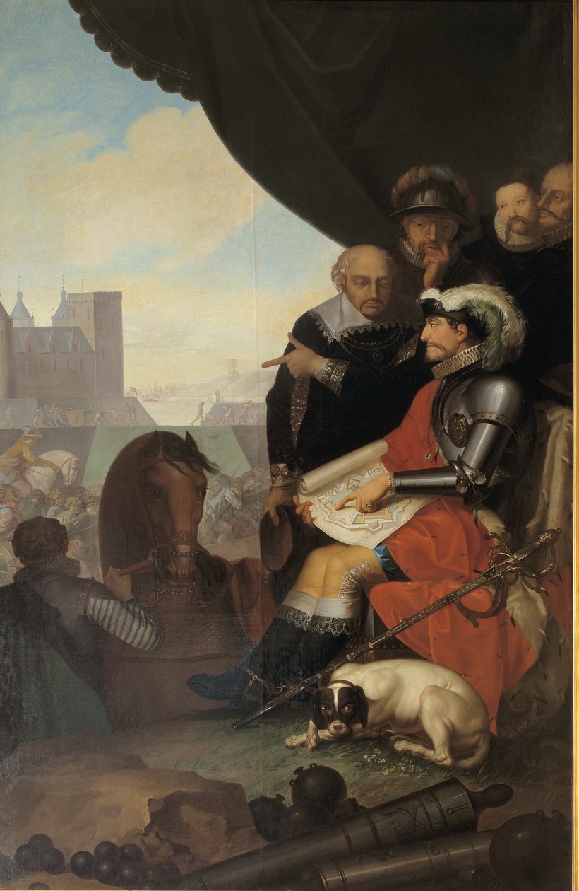 Frederik II rakentaa Kronborgin linnaa Elsinoreen tekijältä Nicolai Abildgaard