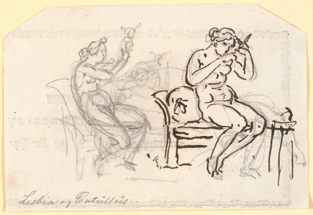 Lesbia ja Catullus tekijältä Nicolai Abildgaard