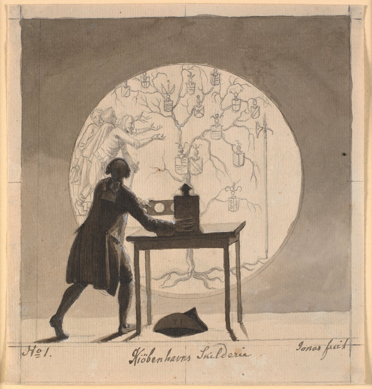 Laterna Magica, 1786-1788. tekijältä Nicolai Abraham Abildgaard
