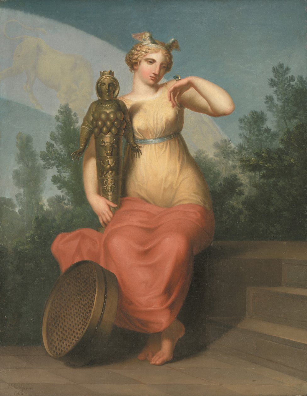 Filosofia. Allegorinen hahmo, 1800. tekijältä Nicolai Abraham Abildgaard