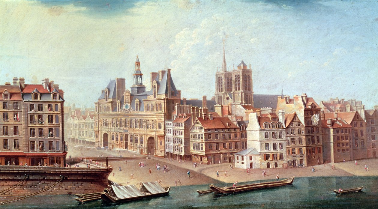 Place de Greve vuonna 1750 tekijältä Nicolas Raguenet