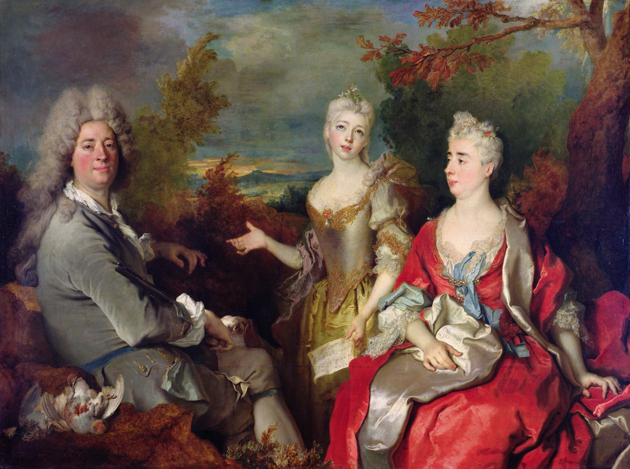 Perhekuva, n. 1710 tekijältä Nicolas de Largillière