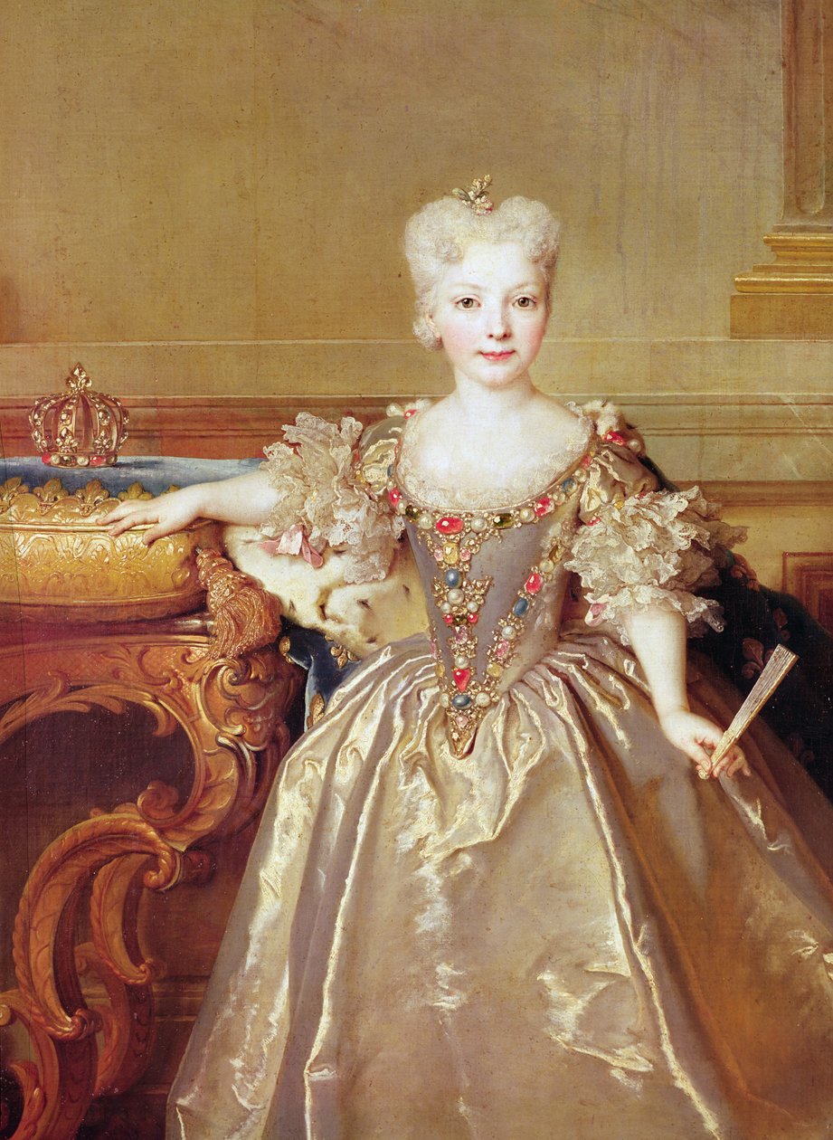 Infanta Maria Ana Victoria de Borbón, 1724 (yksityiskohta numerosta 38777) tekijältä Nicolas de Largillière