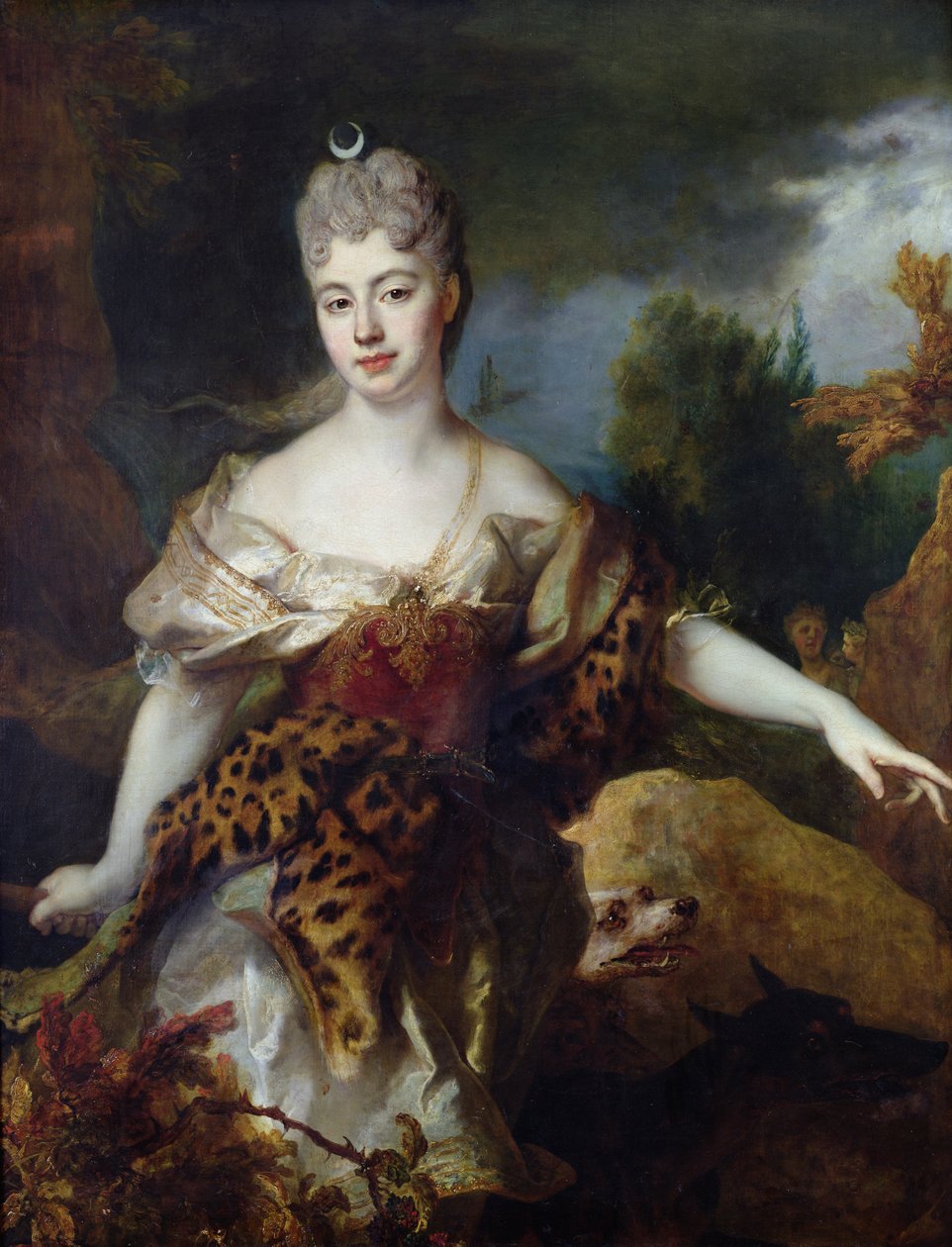 Mademoiselle de Barralin muotokuva Diana, n. 1714 tekijältä Nicolas de Largillière