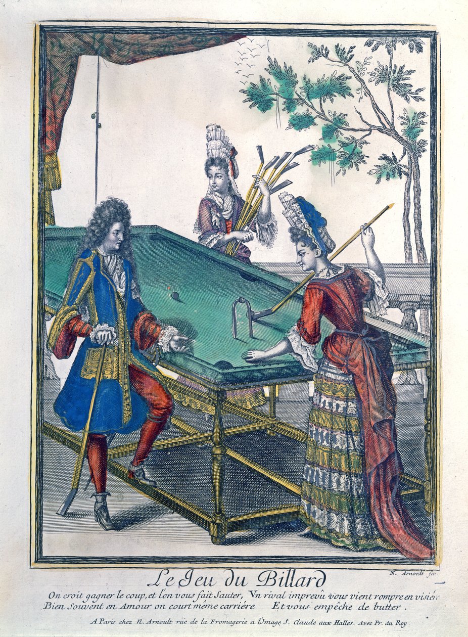 Biljardipeli, 1700-luvun loppu tekijältä Nicolas Arnoult