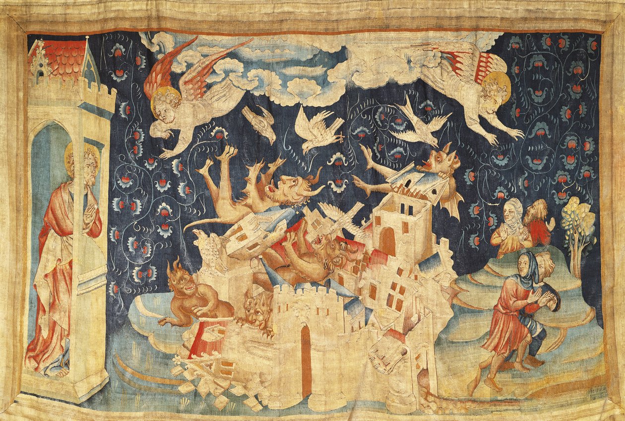 Babylon Invaded by Demons, nro 66 "The Apocalypse of Angers", 1373-87 (kuvakudos) tekijältä Nicolas Bataille