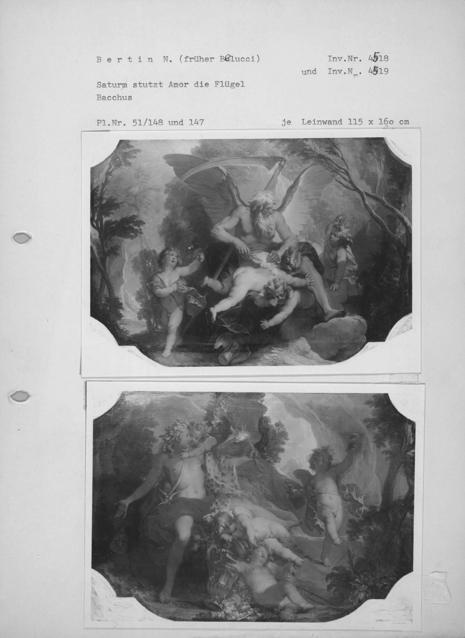 Bacchus mit vier Putten tekijältä Nicolas Bertin