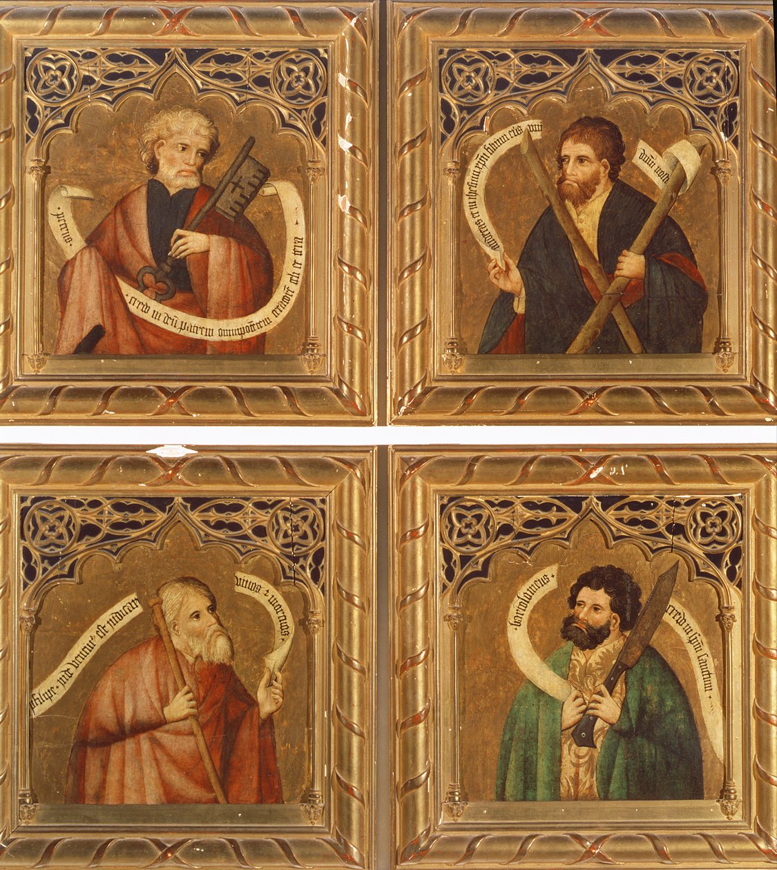 SS. Pietari, Andreas, Filippus ja Bartolomeus, 1468 tekijältä Nicolas Frances
