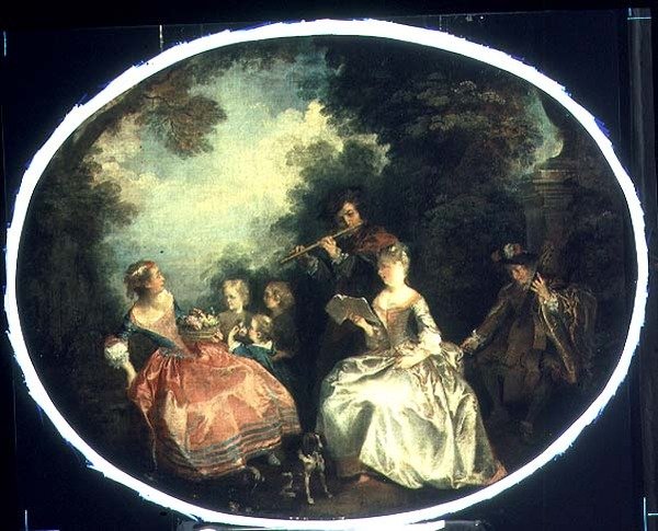 Konsertti Puistossa, 1720 tekijältä Nicolas Lancret