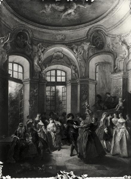 Tanssi paviljongissa, n. 1719-23 tekijältä Nicolas Lancret